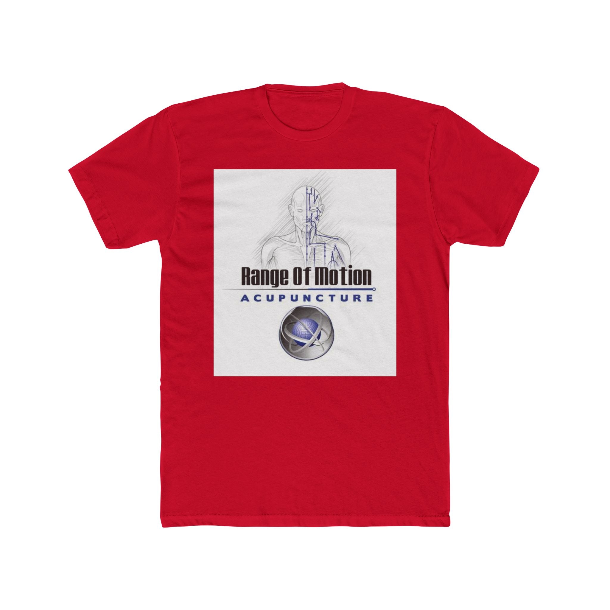 Range of Motion Acupuncture Tee — Classic Meridian Man Logo