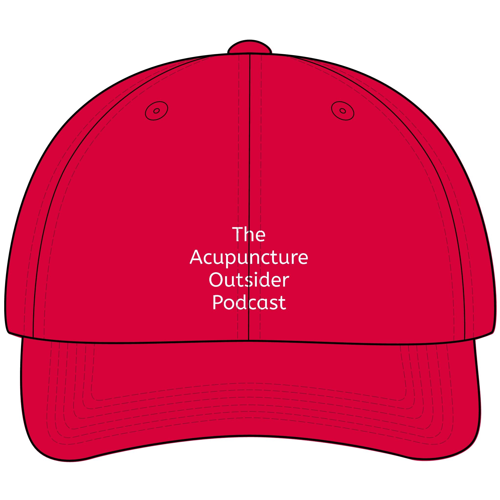 Acupuncture Outsider Podcast Dad Hat — Minimal Embroidered Black Cap