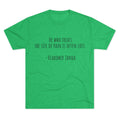 Acupuncture Range of Motion Tee — 'He Who Treats the Site of Pain' Motivational Clinic Shirt