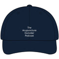 Acupuncture Outsider Podcast Dad Hat — Minimal Embroidered Black Cap