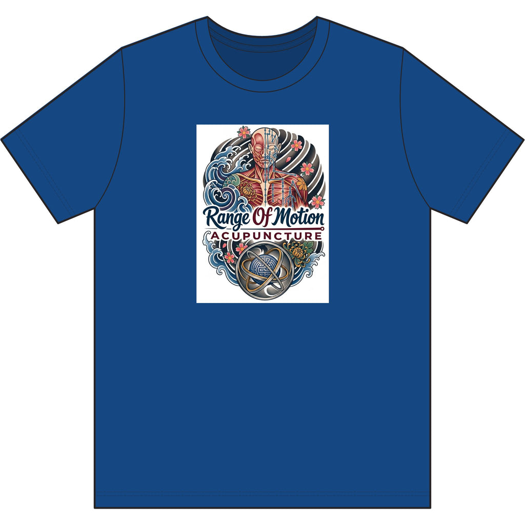 Range Of Motion Acupuncture Tattoo-Style Soft Wash Cotton Tee